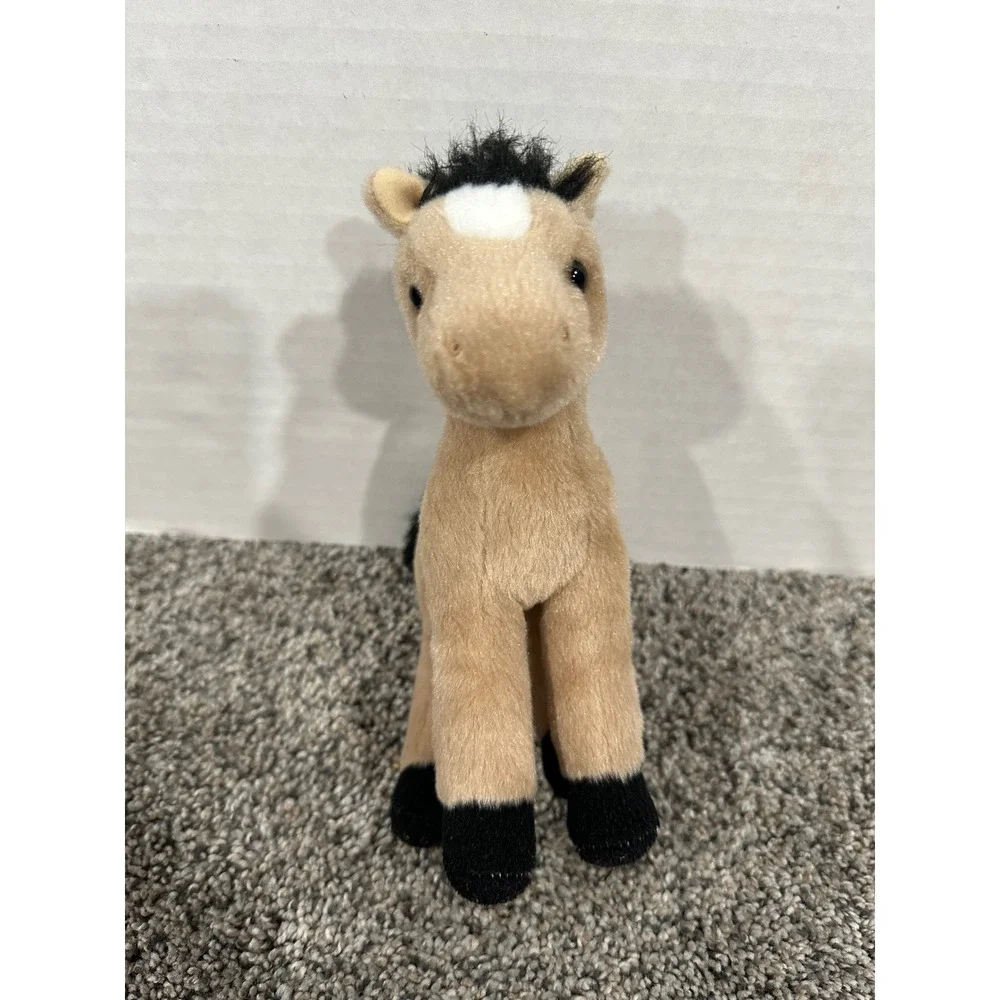 Plush Douglas Kids Tan Excellent Buckskin Horse Standing Stuffed Animal